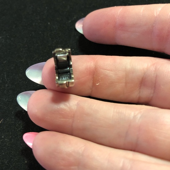 Pandora Polished Ribbons clip sterling silver charm - Picture 6 of 13